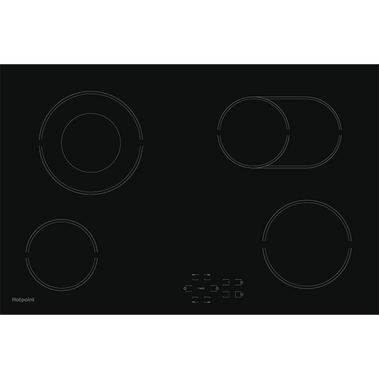 Hotpoint HR724BH 77cm Wide Ceramic Hob