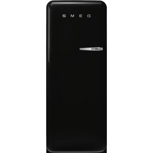 Smeg FAB28LBL6UK 60cm Wide Black Left Hinge Freestanding Fridge