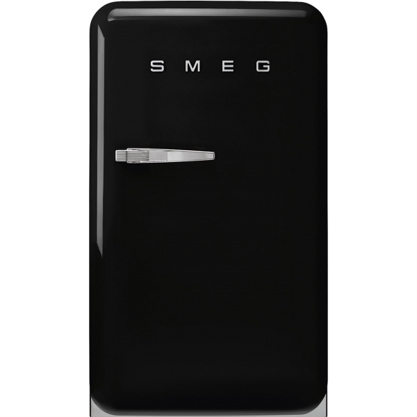 Smeg FAB10RBL6 55cm Wide Black Freestanding Fridge With Icebox