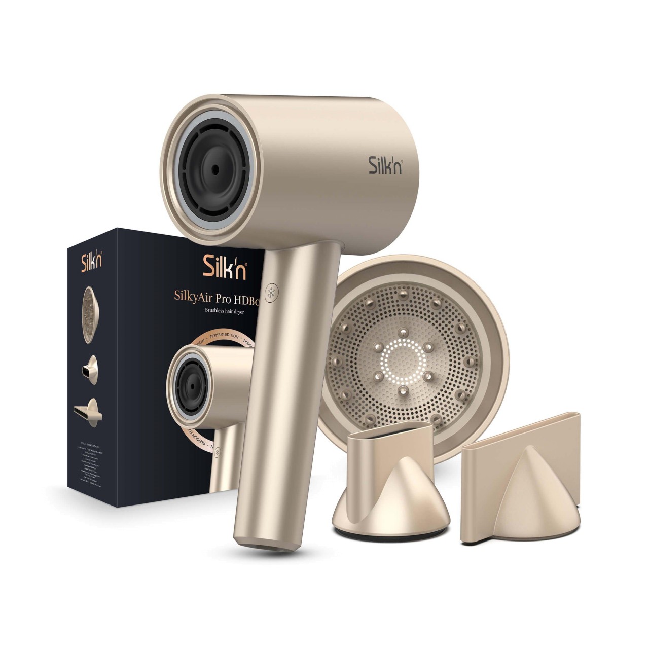 SILKN HDB3PUK1001 SilkyAir Gold Pro Hair Dryer & Styling Tool