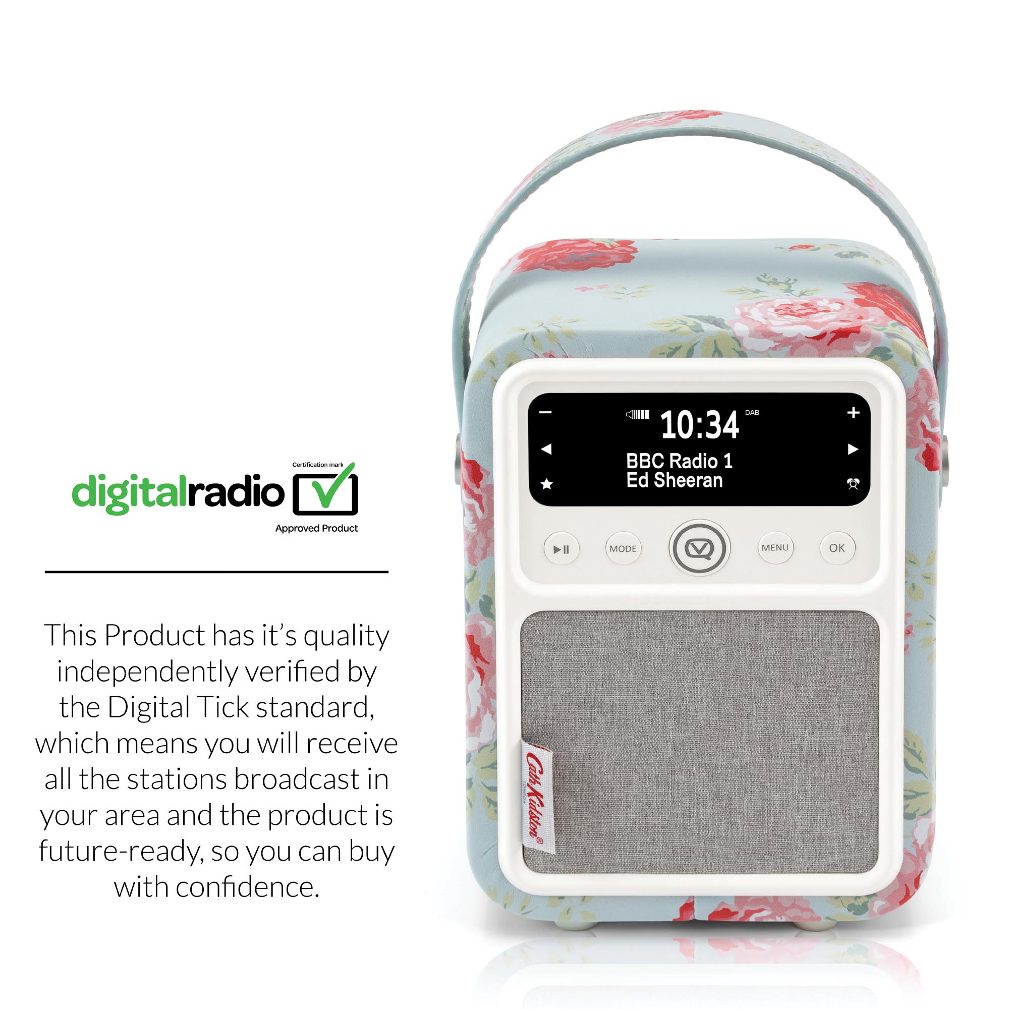 VQ MONTYCKAR Monty Cath Kidston DAB Radio in Antique Rose G Craggs Ltd