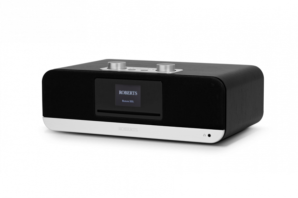 Roberts Blutune300L CD Player, DAB+ &amp; FM Radio, Bluetooth Desk Top Sound System in Black