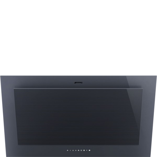 Smeg KV194G 90cm Linea Angled Grey Chimney Cooker Hood