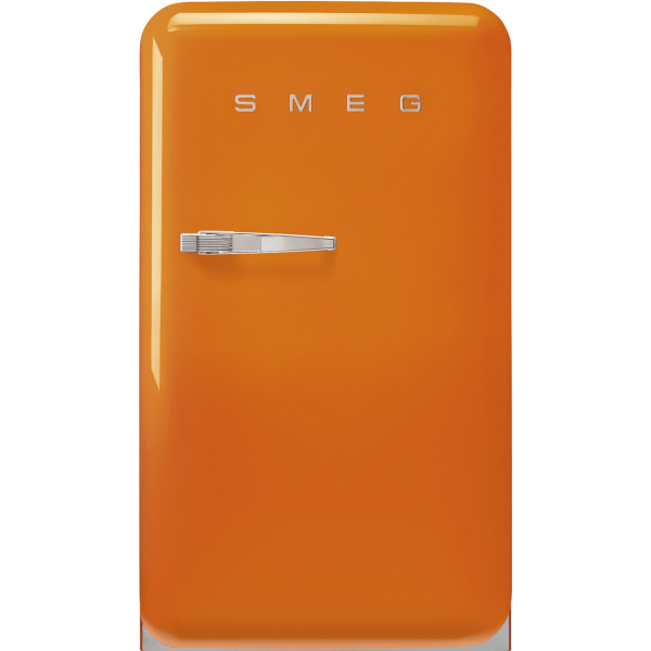 Smeg FAB10ROR6 55cm Wide Orange Freestanding Fridge with Icebox