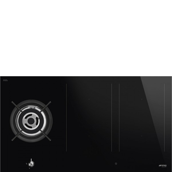 Smeg PM3953D 90cm Classic Mixed Fuel Black Hob