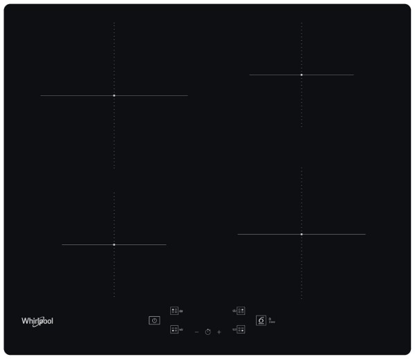 Whirlpool WSQ2160NE 60cm Wide 4 Zone Induction Hob