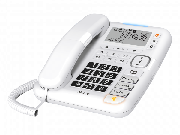 Alcatel TMAX70 White Big Button Phone