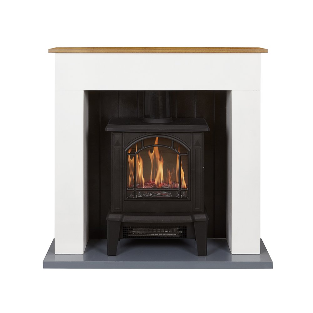 Warmlite WL45037W Ealing Compact Electric Stove Fire Suite G Craggs Ltd