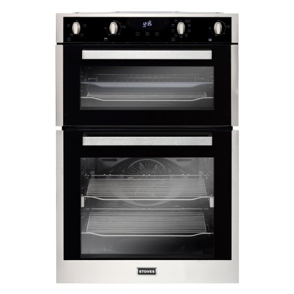 Stoves BI902MFCT Built-In Stainless Steel Multifunction Double Oven