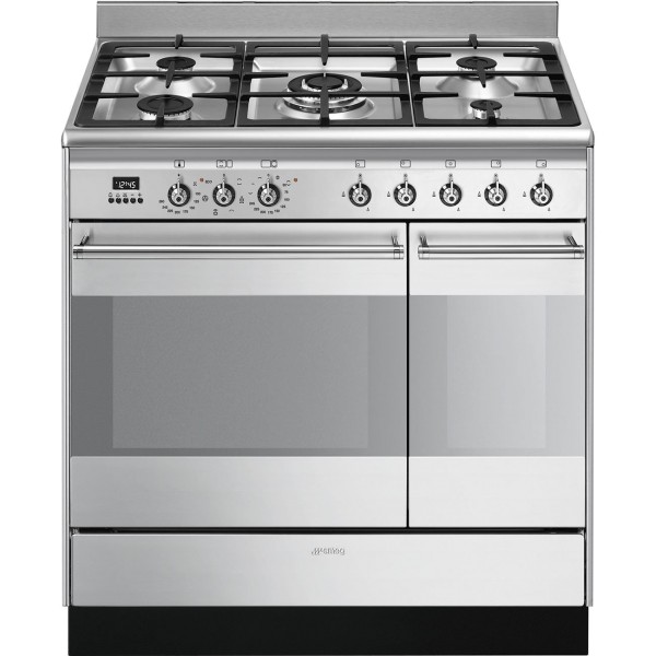 Smeg SUK92MX9-1 Concert Classic 90cm Wide Dual Fuel Range Cooker