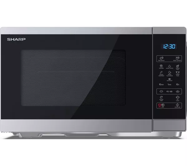 Sharp YC-MS252AU-S 25 Litres 900W Solo Silver Microwave