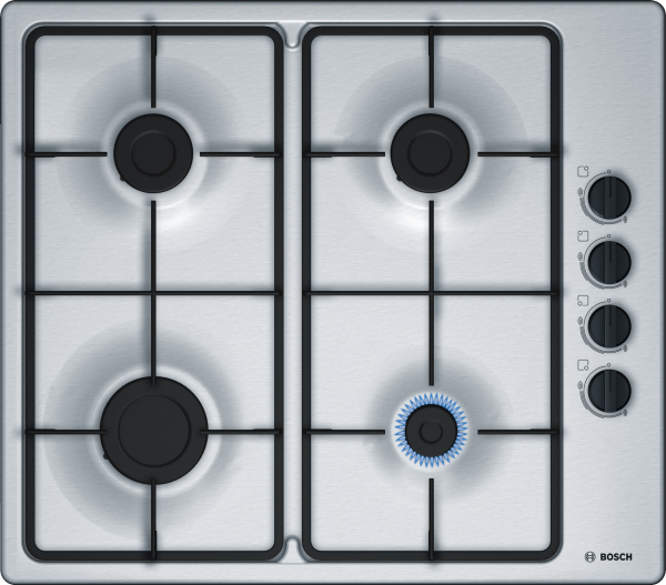 Bosch PBP6B5B60 4 Zone 60cm Wide Gas Hob