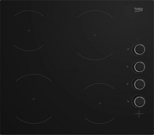 Beko CIHYV21B 4 Zone 60cm Wide Ceramic Hob