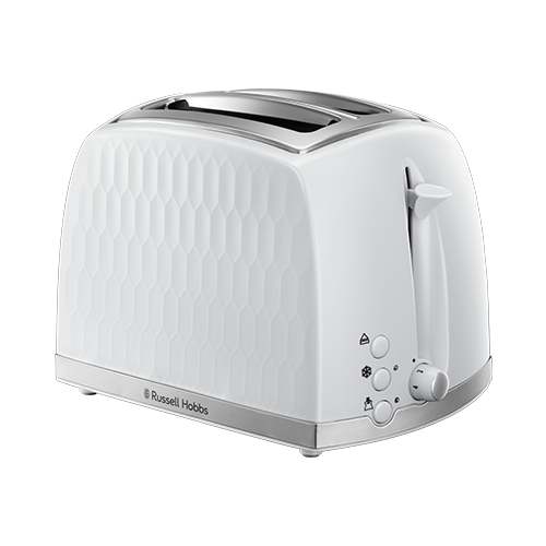 Russell Hobbs 26060 Honeycomb 2 Slice White Toaster