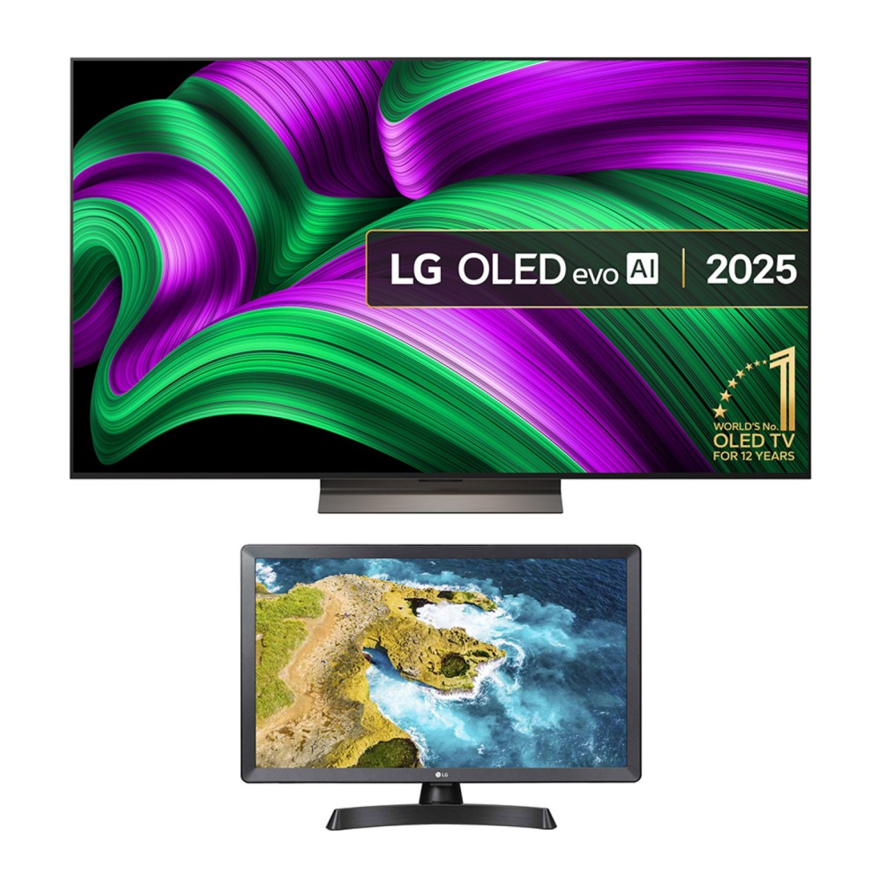 LG OLED65C5624KIT 65" 4K OLED Smart TV with 24" HD Ready TV Monitor