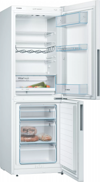 Bosch KGV336WEAG Series 4 Free-standing fridge-freezer with freezer at bottom 176 x 60 cm White