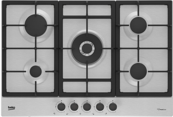 Beko HIAW75225SXE 75cm Wide 5 Burner Gas Hob