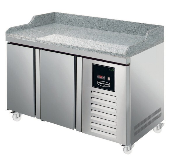 Sterling Pro SPI713520GR Green 135cm Wide 143L 2 Doors Granite Topped Counter Fridge