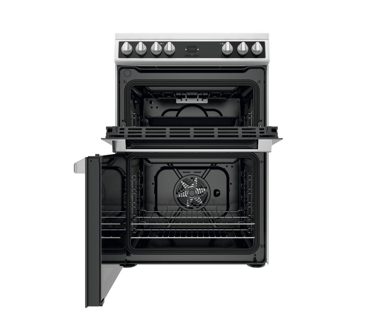 Hotpoint HDT67V9H2CWUK 60cm Wide Double Oven Electric Cooker