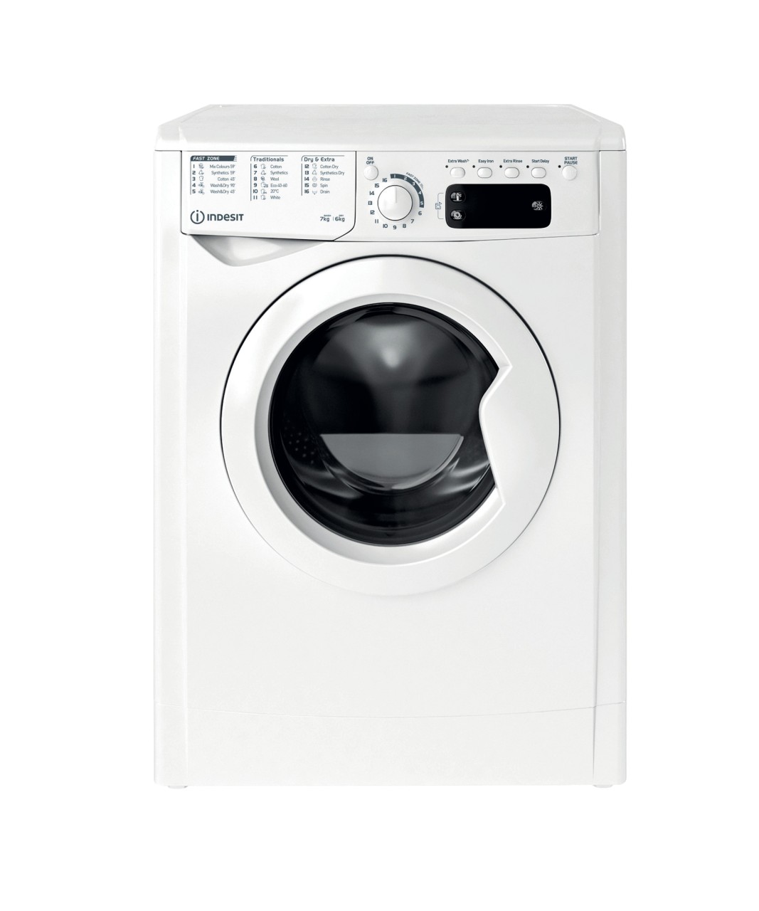 Indesit EWDE761483WUK 7/6kg 1400 Spin Washer Dryer