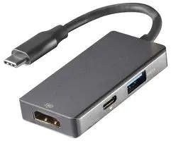 Vivanco 45961 3 in 1 Multiport 4K USB-C Hub