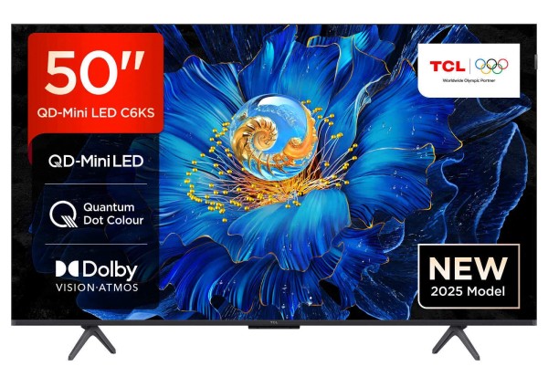 TCL 50C6KS-UK 50" 4K Ultra HD QD-Mini LED TV