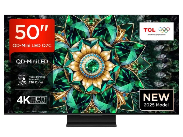 TCL 50Q7C-UK 50" 4K QD-Mini LED UHD Smart Google TV