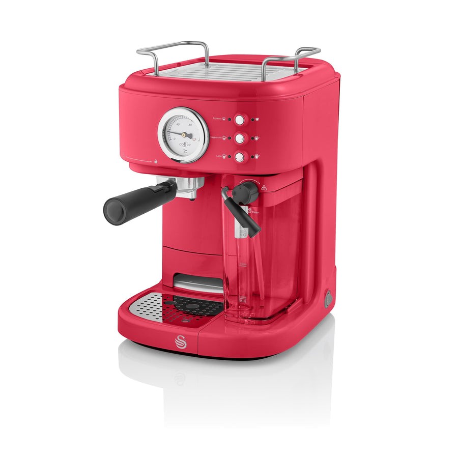 Swan SK22150RN Retro One Touch Espresso Machine Coffee Machines