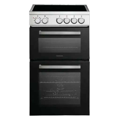 Statesman EDC150X 50cm Wide Double Oven Electric Ceramic Cooker