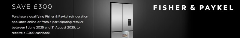 Fisher & Paykel £300 Cashback