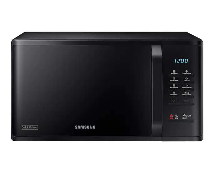 Samsung MS23K3513AKEU 23 Litres Solo Triple Distribution Black Microwave