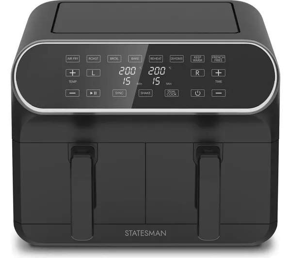 Statesman SKAF08017BK 8L Digital Dual Zone Air Fryer