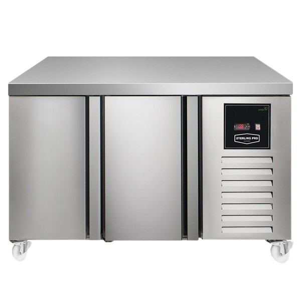 Sterling Pro SPI713520NS Green 135cm Wide 143L 2 Doors Counter Fridge
