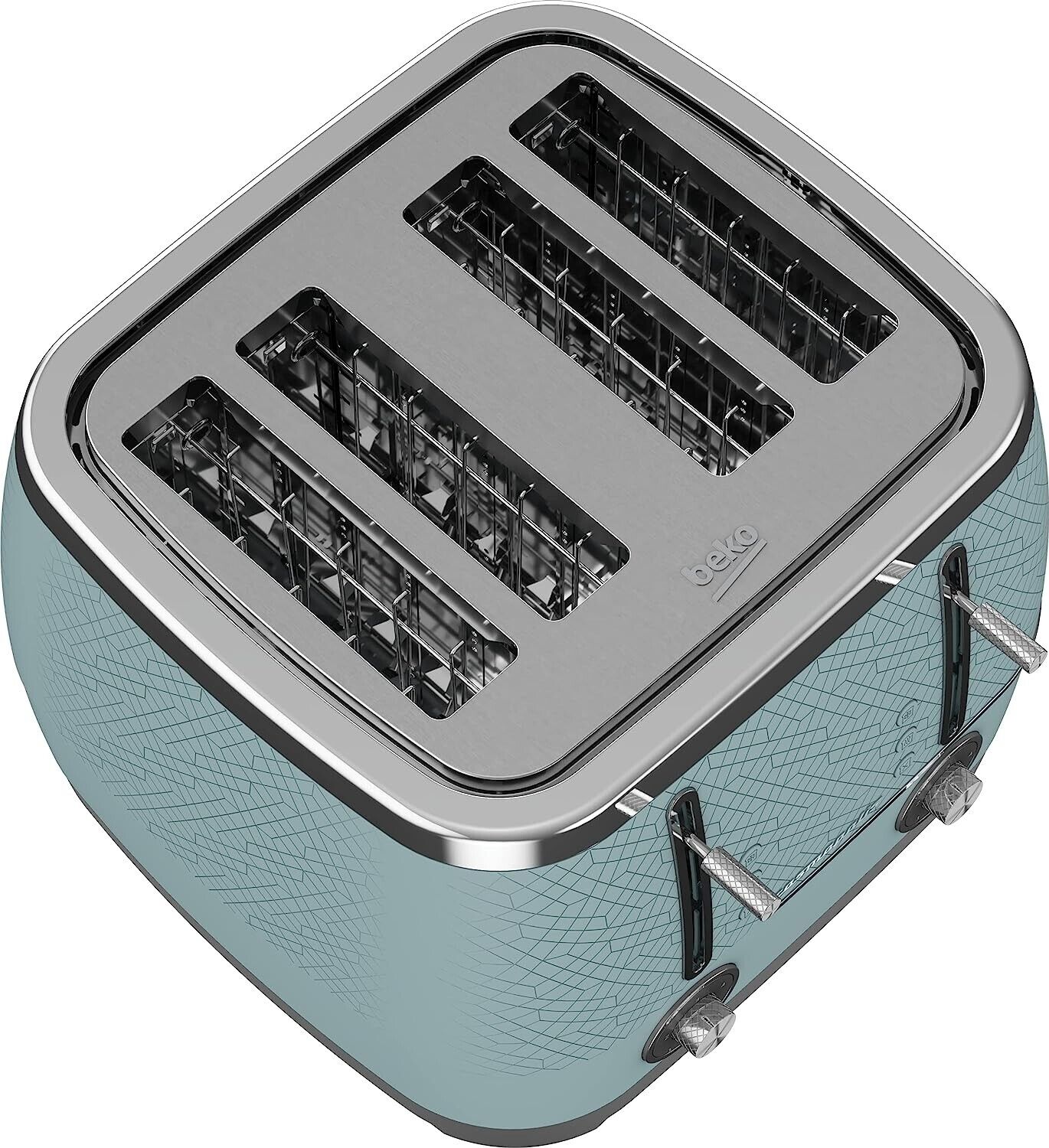 Beko TAM8402T Cosmopolis 4 Slice Toaster in Duck Egg Blue G Craggs Ltd