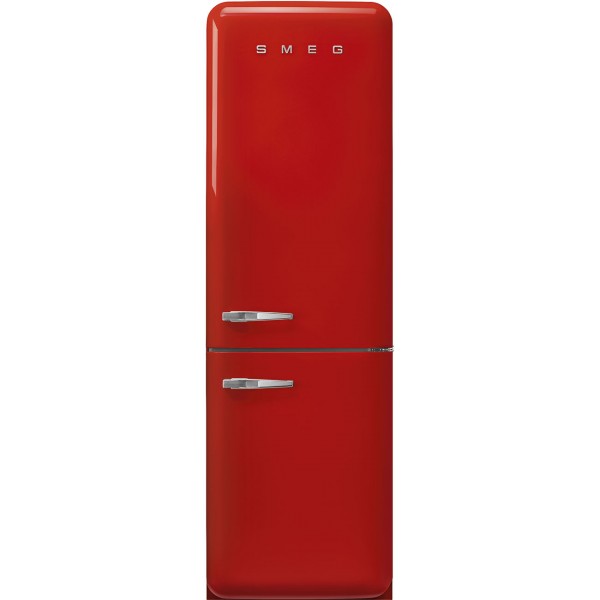 SMEG FAB32RRD6UK Retro Free Standing Refrigerator in Red, Right hand hinge
