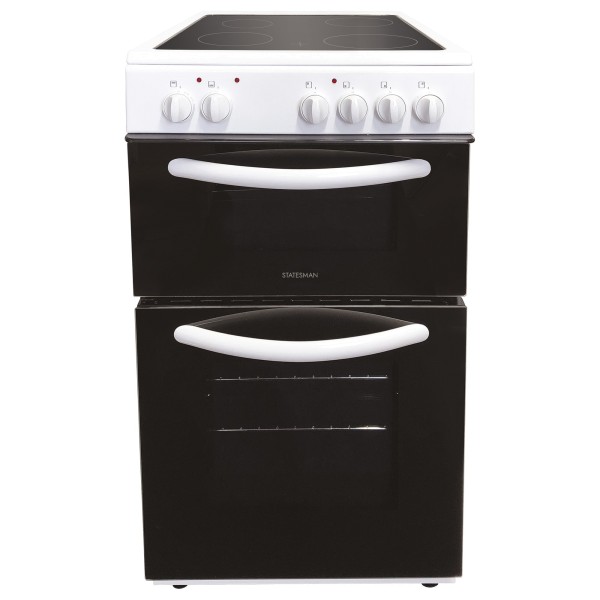 Statesman EDC50W 50cm Wide Double Oven Electric Ceramic Cooker