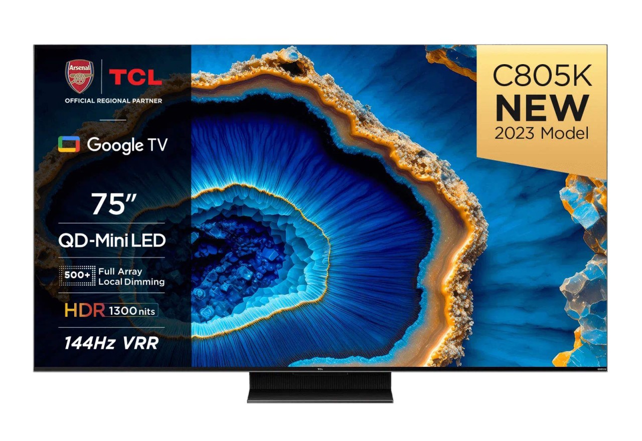 TCL 75C805K 75" 4K QLED Mini-LED HDR Google TV