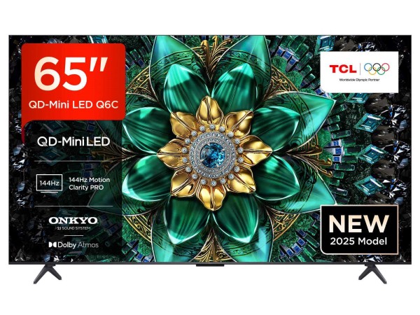 TCL 65Q6C-UK 65" 4K QD-Mini LED UHD Smart Google TV