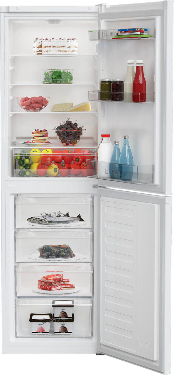 Zenith ZCS4582W 54cm Wide 50/50 Manual Defrost Fridge Freezer
