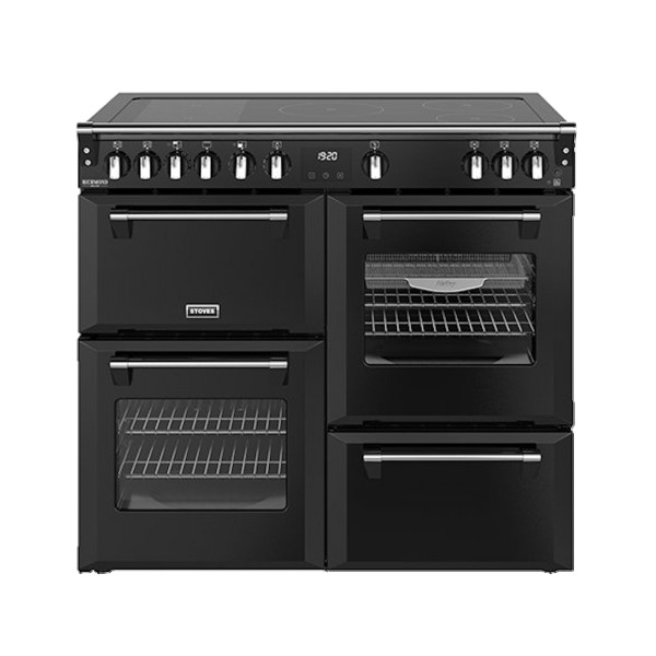 Stoves 444411873 Richmond Deluxe 100cm Wide Induction Range Cooker in Black