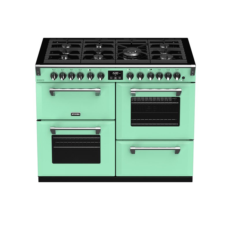 Stoves Richmond Deluxe S1100DF Mojito Mint 110cm Wide Dual Fuel Range