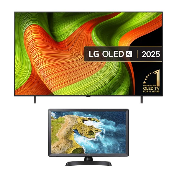 LG OLED65B5624KIT 65&quot; 4K OLED Smart TV with 24&quot; HD Ready TV Monitor