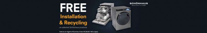 Free installation & recycling on select Schönhaus appliances
