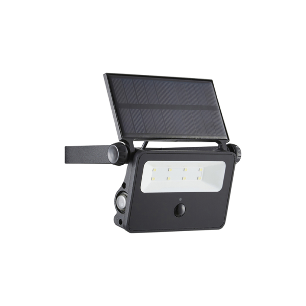 Forum ZN37052 2W Solar Powered Black Sensor Light