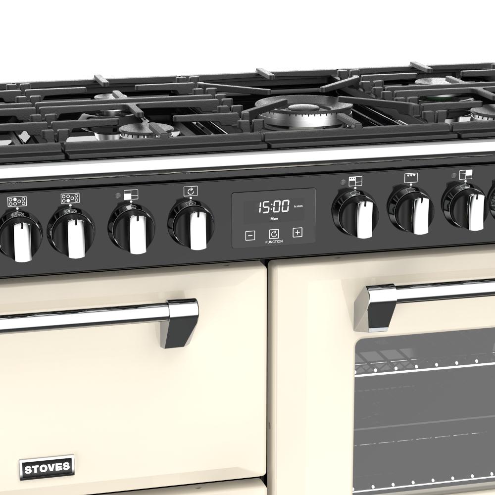 Stoves Richmond S1100DF Classic Cream 110cm Wide Dual Fuel Range Cooker