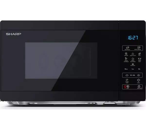 Sharp YC-MS02U-B 25 Litres Compact Solo Black Microwave
