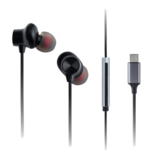 Panasonic RP-TCM225DEK USB-C Black Earphones