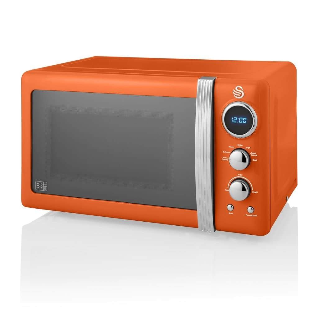 Swan SM22030ON 20L Retro Style Digital Microwave Freestanding