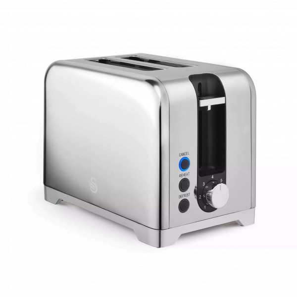 Swan ST19031SS Solace 2 Slice Stainless Steel Toaster