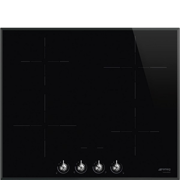 Smeg SI364BM Classic 60cm Black Glass Induction Hob